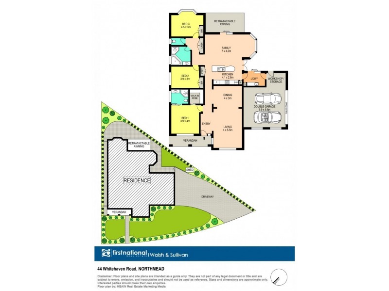 44 Whitehaven Road, Northmead NSW 2152 Floorplan
