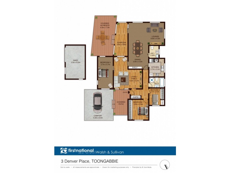 3 Denver Place, Toongabbie NSW 2146 Floorplan