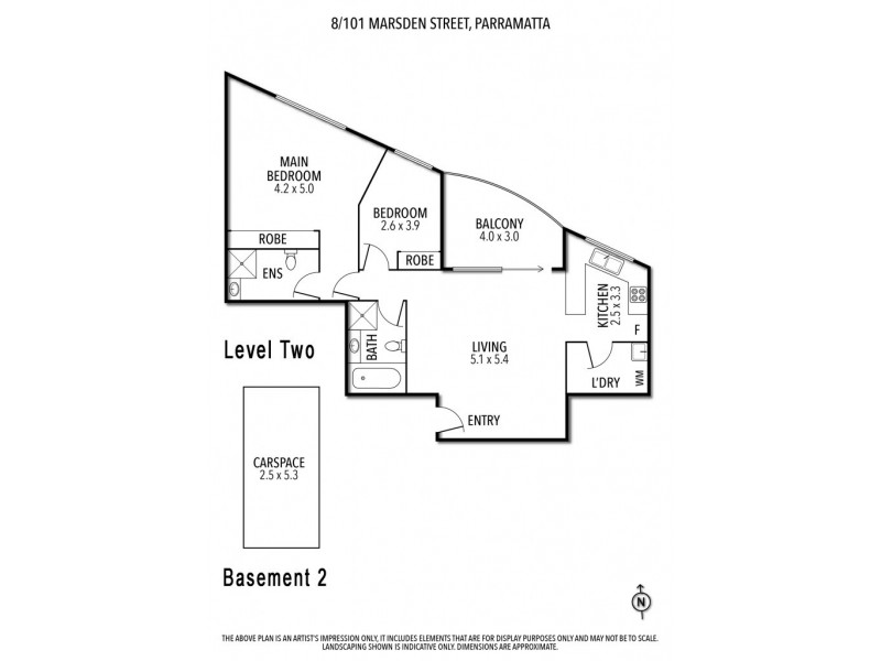 8/101 Marsden Street, Parramatta NSW 2150 Floorplan