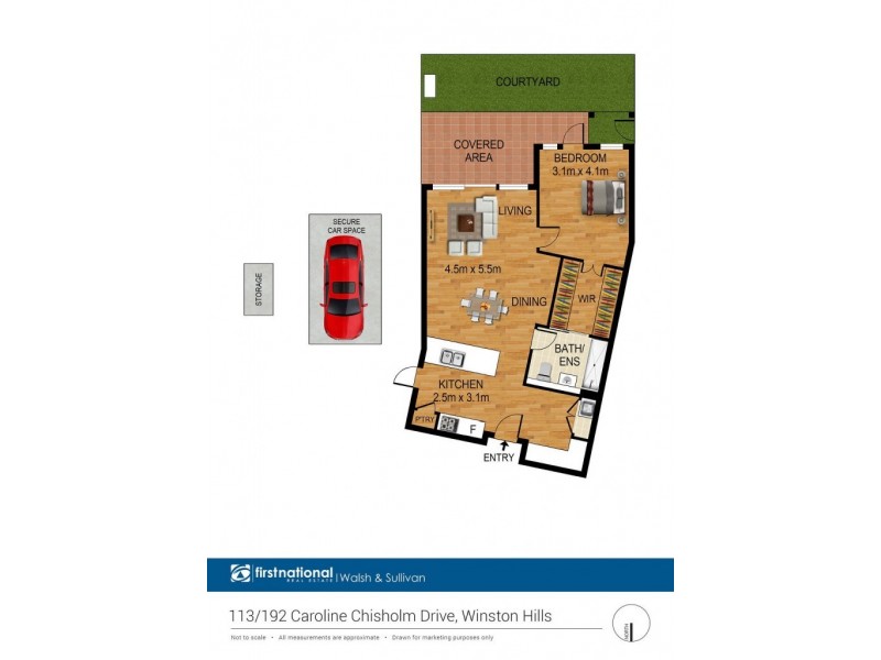 113/192 Caroline Chisholm Drive, Winston Hills NSW 2153 Floorplan