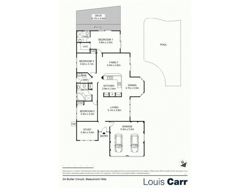 24 Buller Circuit, Beaumont Hills NSW 2155 Floorplan