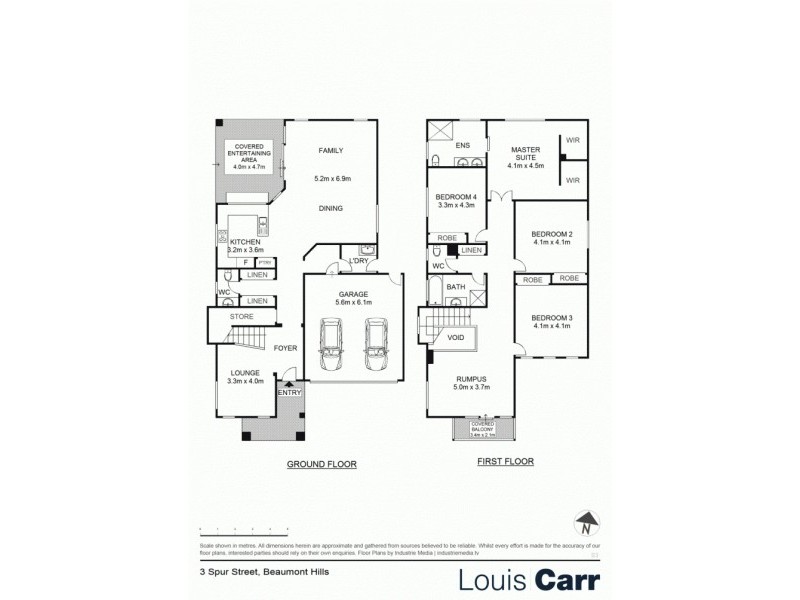 3 Spur Street, Beaumont Hills NSW 2155 Floorplan