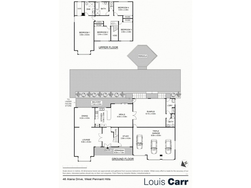 46 Alana Drive, West Pennant Hills NSW 2125 Floorplan