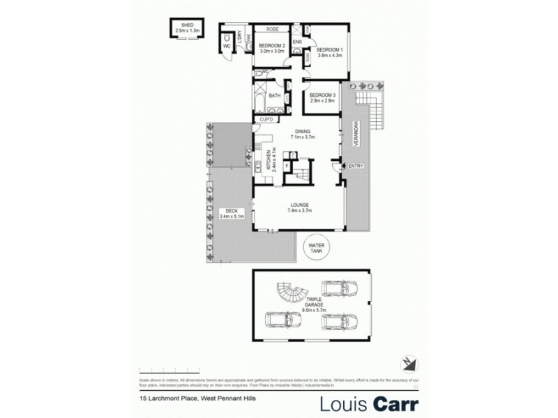 15 Larchmont Place, West Pennant Hills NSW 2125 Floorplan