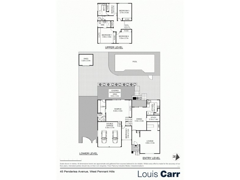 45 Penderlea Drive, West Pennant Hills NSW 2125 Floorplan