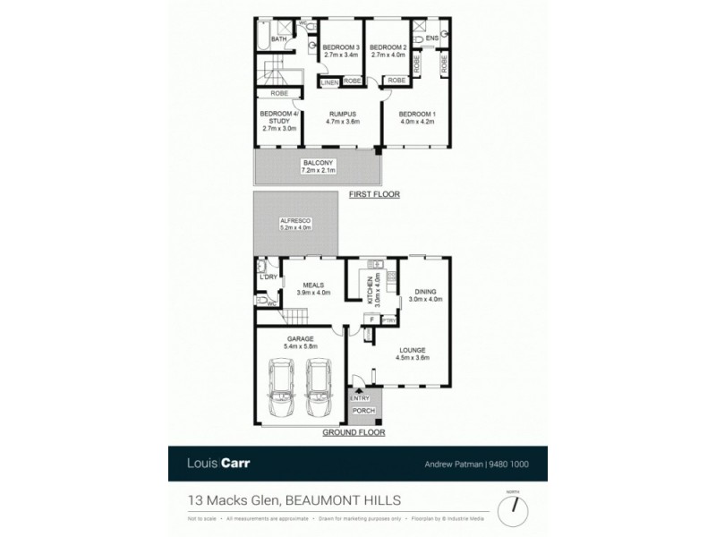 13 Macks Glen, Beaumont Hills NSW 2155 Floorplan