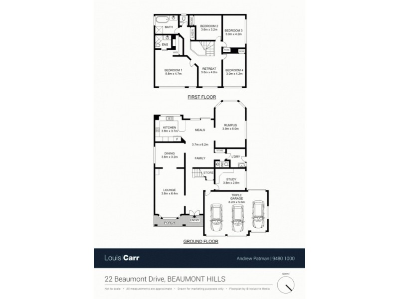 22 Beaumont Drive, Beaumont Hills NSW 2155 Floorplan