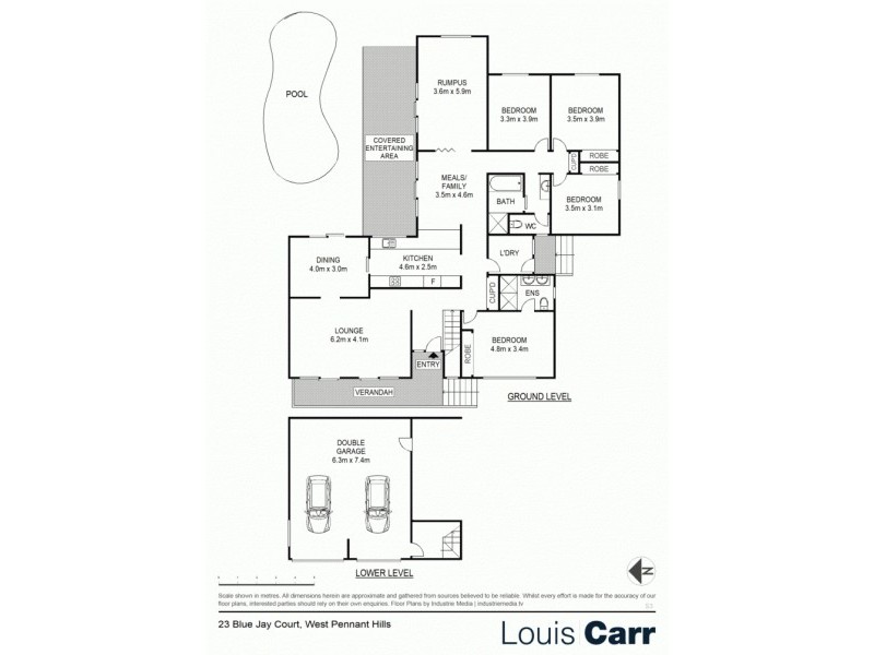 23 Blue Jay Court, West Pennant Hills NSW 2125 Floorplan