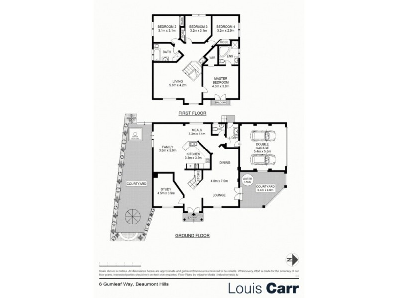 6 Gumleaf Way, Beaumont Hills NSW 2155 Floorplan