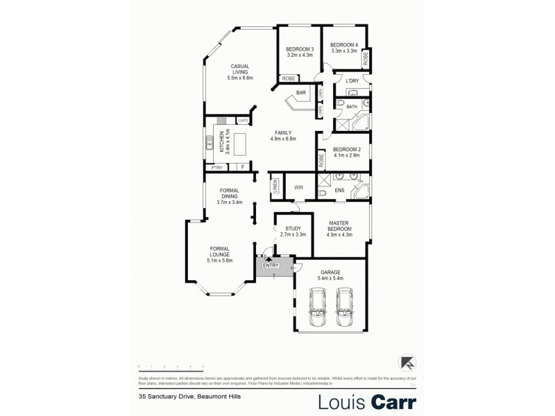 35 Sanctuary Drive, Beaumont Hills NSW 2155 Floorplan