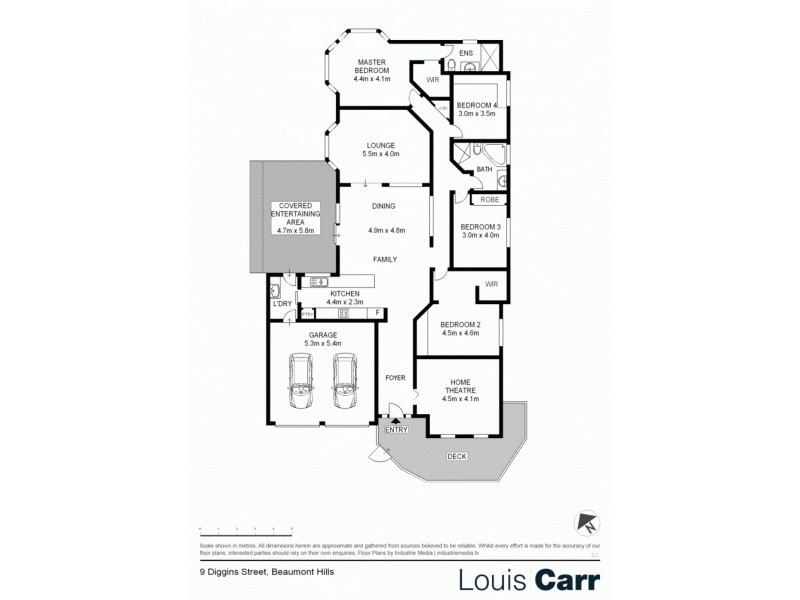 9 Diggins Street, Beaumont Hills NSW 2155 Floorplan