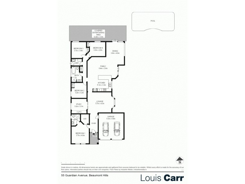 55 Guardian Avenue, Beaumont Hills NSW 2155 Floorplan