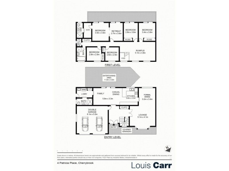 4 Patricia Pl, Cherrybrook NSW 2126 Floorplan
