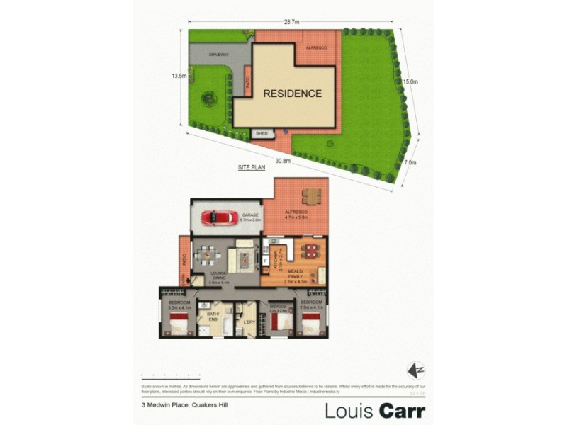 3 Medwin Pl, Quakers Hill NSW 2763 Floorplan