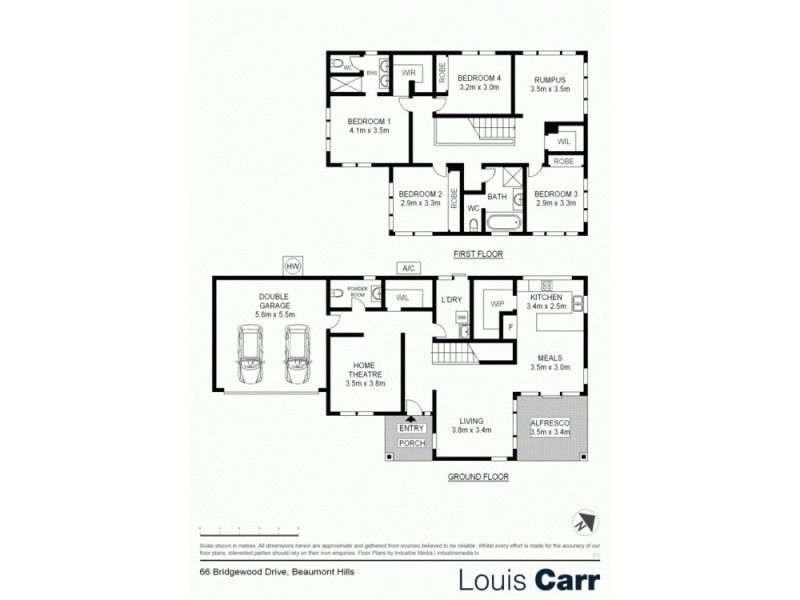 66 Bridgewood Drive, Beaumont Hills NSW 2155 Floorplan