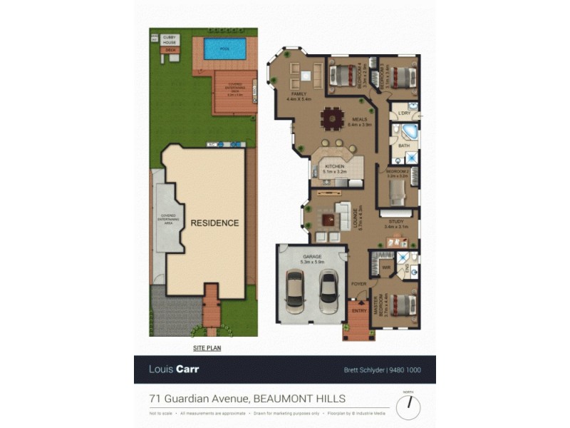71 Guardian Avenue, Beaumont Hills NSW 2155 Floorplan