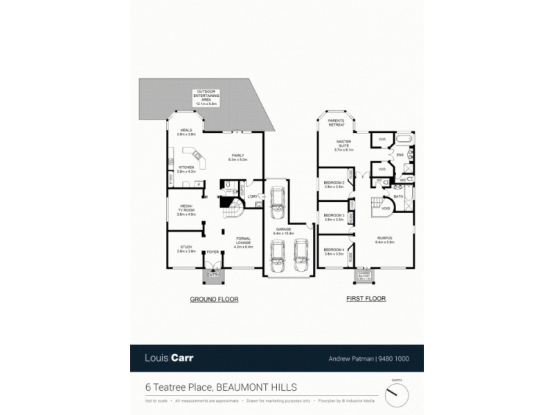 6 Tea Tree Place, Beaumont Hills NSW 2155 Floorplan