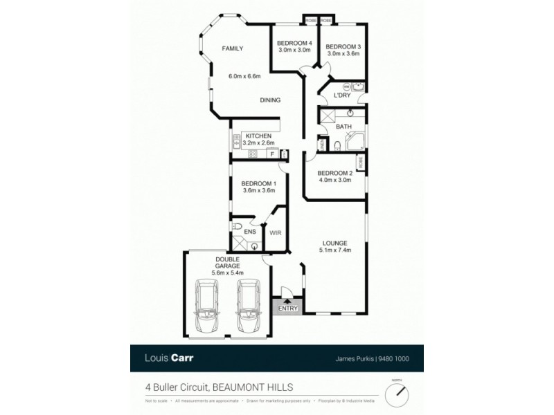 4 Buller Circuit, Beaumont Hills NSW 2155 Floorplan