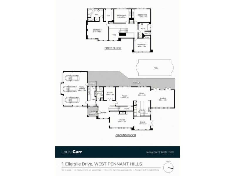 1 Ellerslie Drive, West Pennant Hills NSW 2125 Floorplan