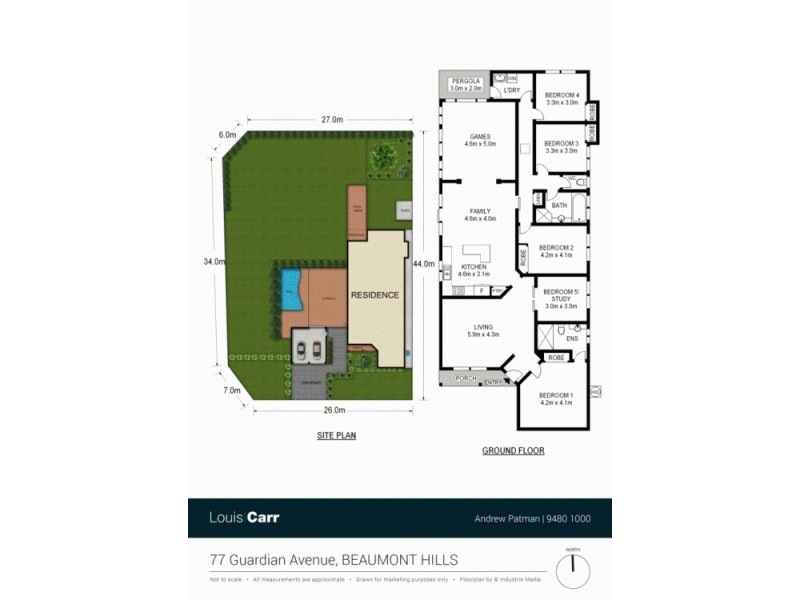 77 Guardian Avenue, Beaumont Hills NSW 2155 Floorplan