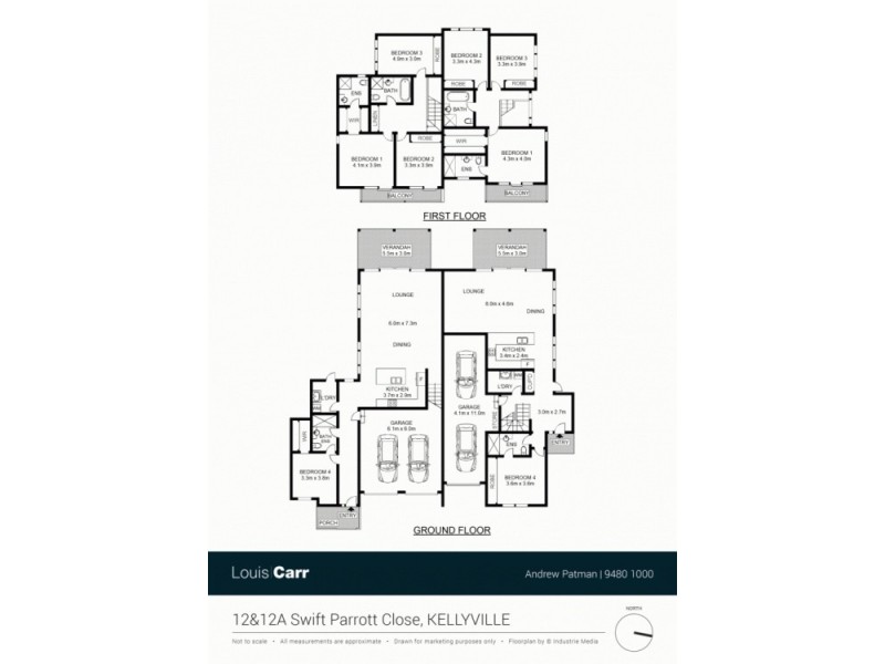 12 & 12a Swift Parrot Close, Kellyville NSW 2155 Floorplan