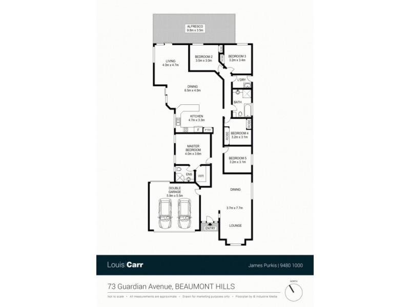 73 Guardian Avenue, Beaumont Hills NSW 2155 Floorplan