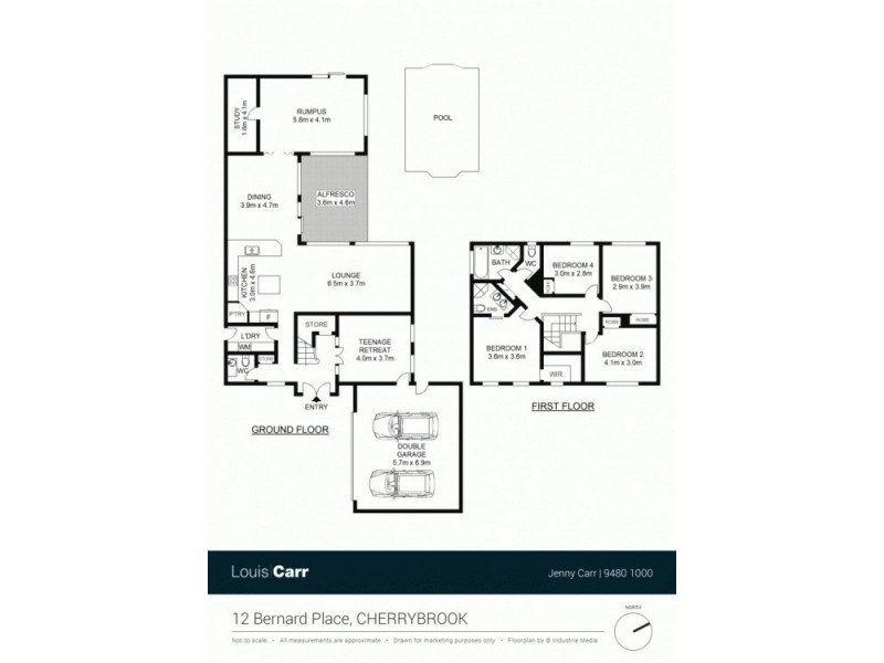 12 Bernard Place, Cherrybrook NSW 2126 Floorplan