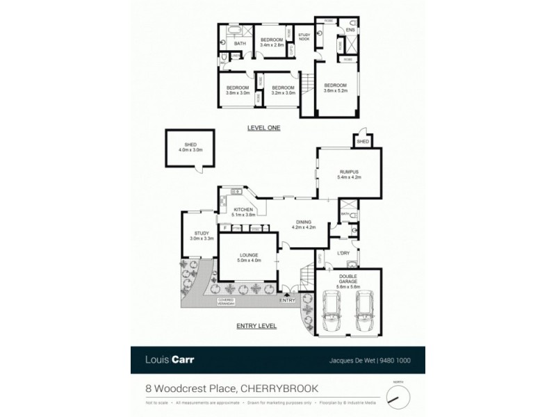 8 Woodcrest Place, Cherrybrook NSW 2126 Floorplan