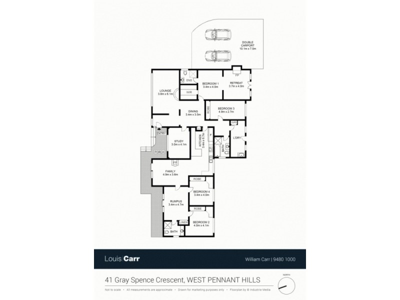 41 Gray Spence Crescent, West Pennant Hills NSW 2125 Floorplan