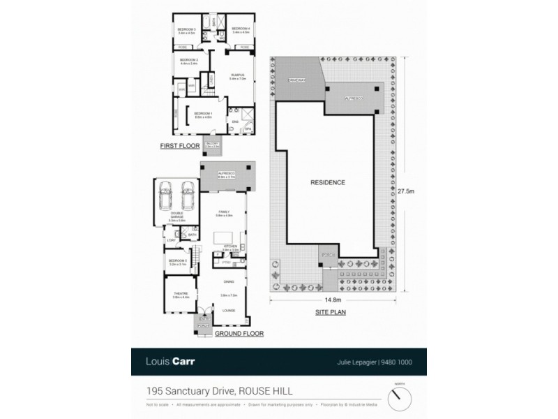 195 Sanctuary Drive, Rouse Hill NSW 2155 Floorplan