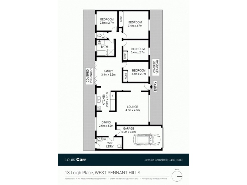 13 Leigh Place, West Pennant Hills NSW 2125 Floorplan