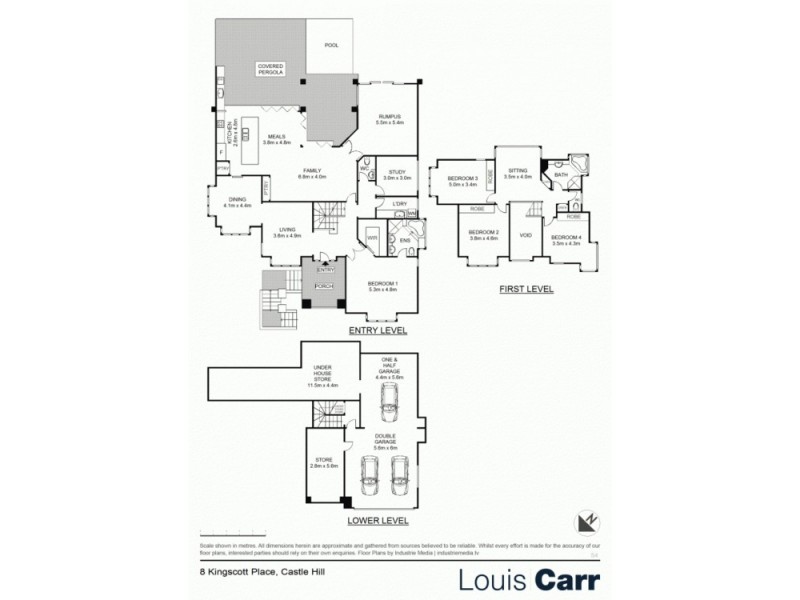 8 Kingscott Pl, Castle Hill NSW 2154 Floorplan