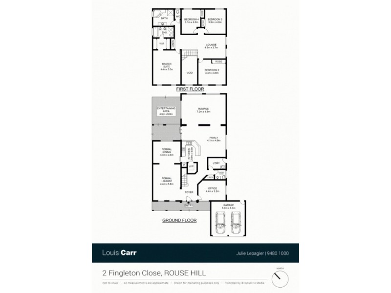 2 Fingleton Close, Rouse Hill NSW 2155 Floorplan