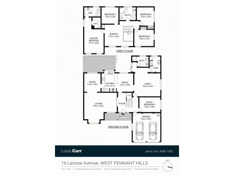 16 Larissa Avenue, West Pennant Hills NSW 2125 Floorplan