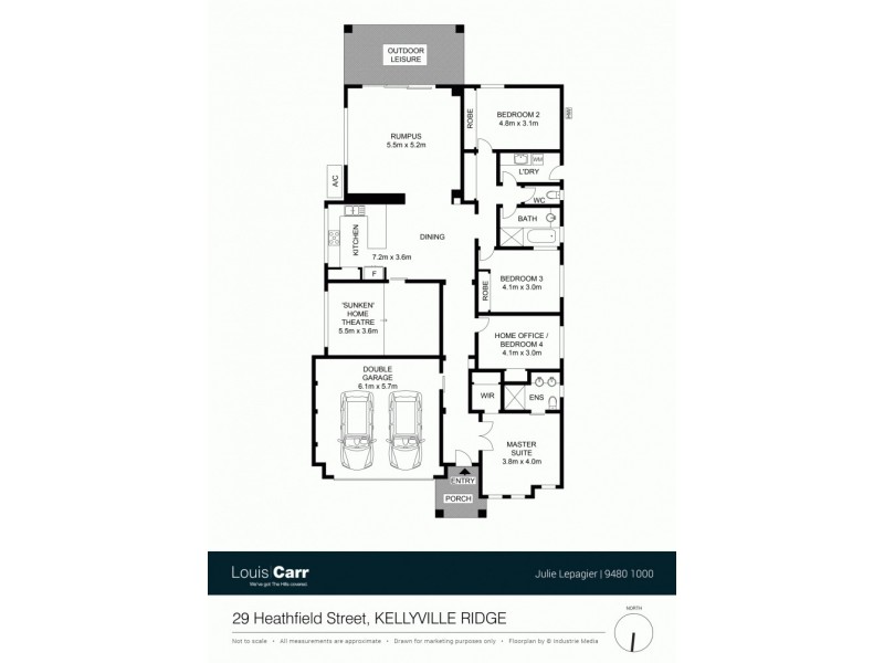 29 Heathfield Street, Kellyville Ridge NSW 2155 Floorplan