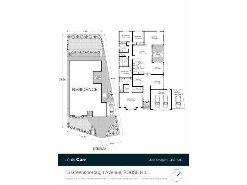 16 Greensborough Avenue, Rouse Hill NSW 2155 Floorplan