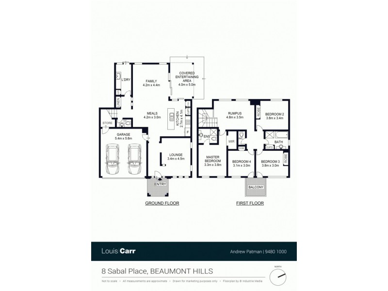 8 Sabal Place, Beaumont Hills NSW 2155 Floorplan