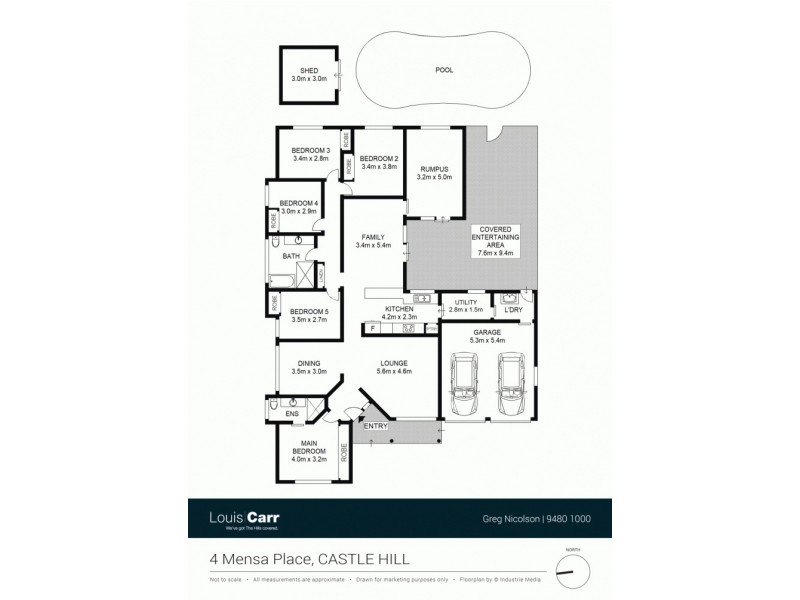4 Mensa Place, Castle Hill NSW 2154 Floorplan