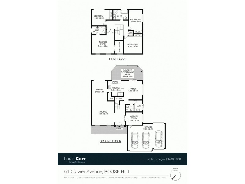 61 Clower Avenue, Rouse Hill NSW 2155 Floorplan
