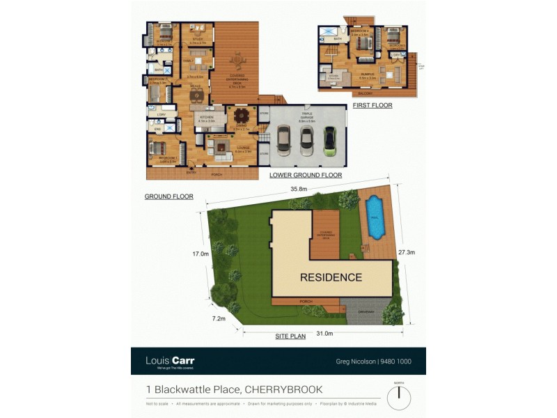 1 Blackwattle Place, Cherrybrook NSW 2126 Floorplan