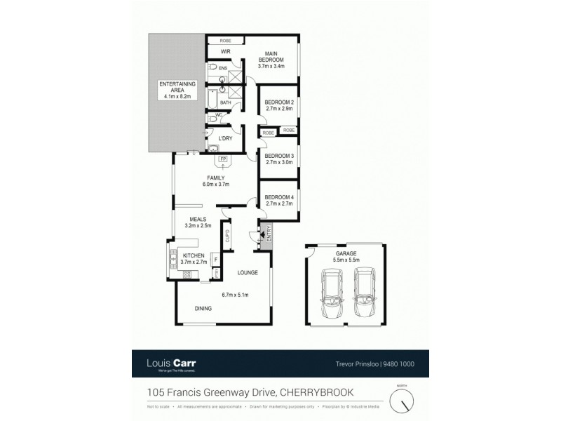 105 Francis Greenway Drive, Cherrybrook NSW 2126 Floorplan