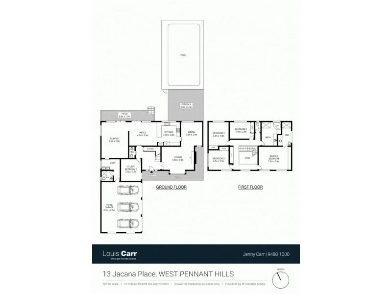 13 Jacana Place, West Pennant Hills NSW 2125 Floorplan