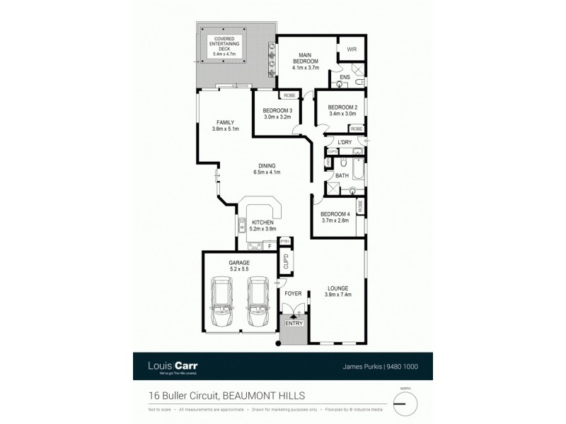 16 Buller Circuit, Beaumont Hills NSW 2155 Floorplan