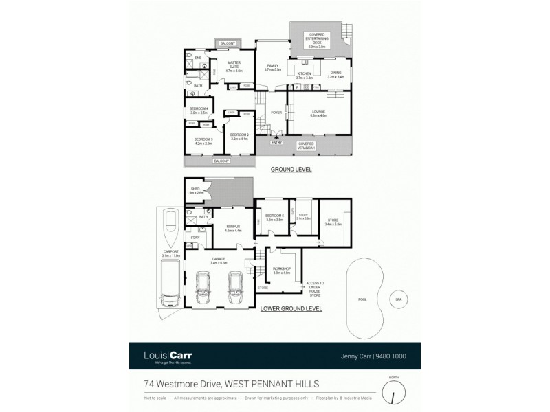 74 Westmore Drive, West Pennant Hills NSW 2125 Floorplan