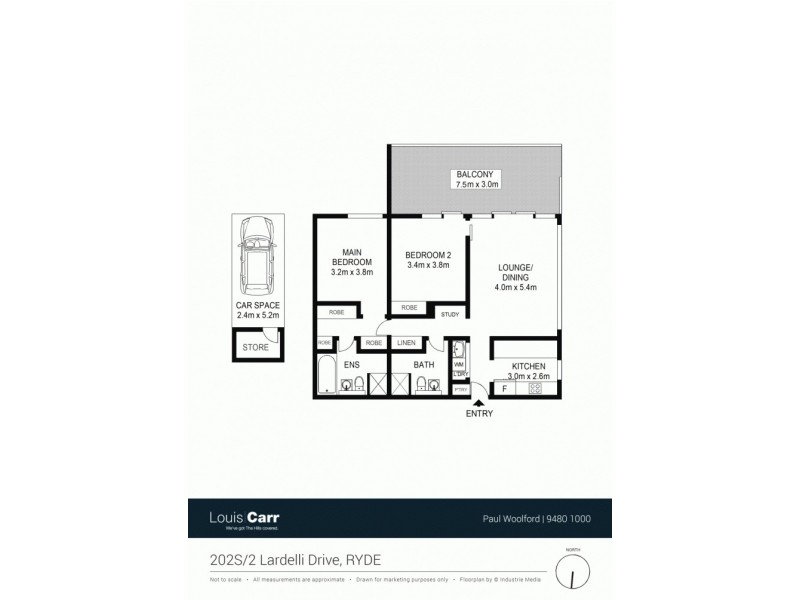 202s/2 Lardelli Drive, Ryde NSW 2112 Floorplan