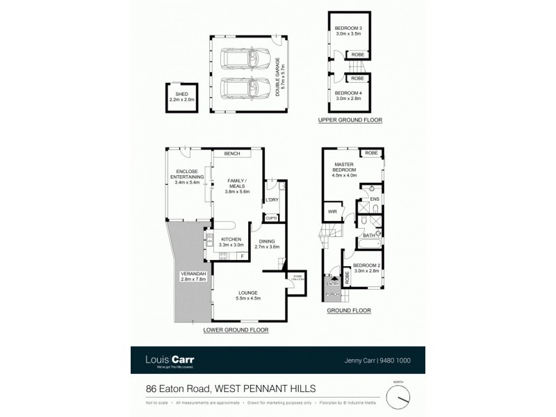 86 Eaton Road, West Pennant Hills NSW 2125 Floorplan