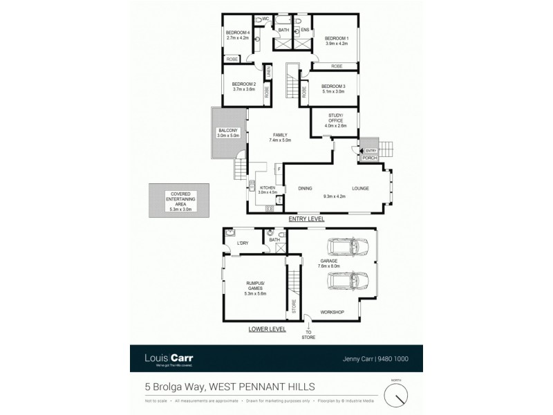 5 Brolga Way, West Pennant Hills NSW 2125 Floorplan