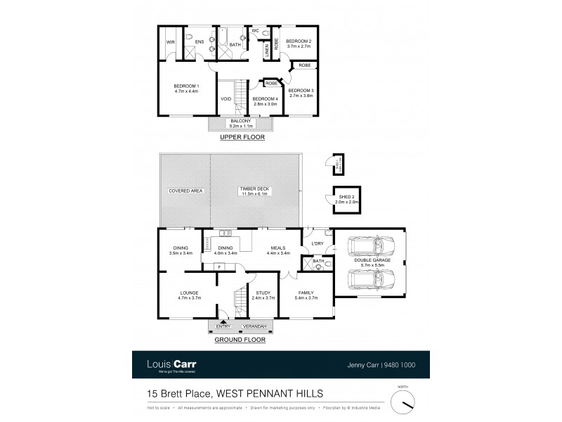 15 Brett Place, West Pennant Hills NSW 2125 Floorplan