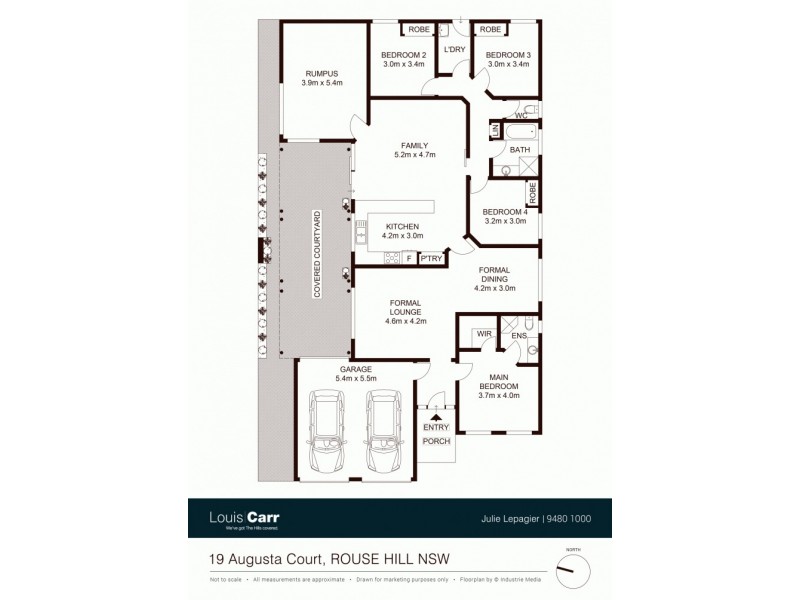 19 Augusta Court, Rouse Hill NSW 2155 Floorplan