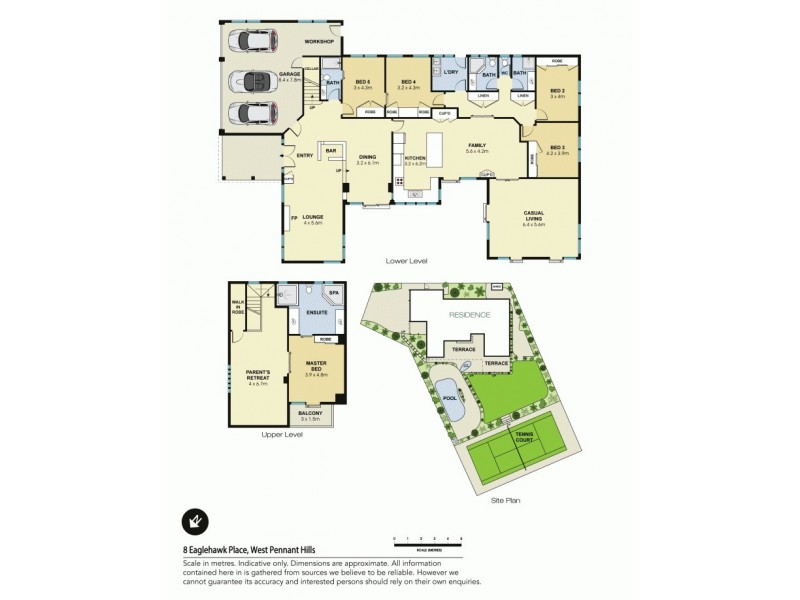 8 Eaglehawk Place, West Pennant Hills NSW 2125 Floorplan